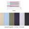 6 Pieces Fabric for Embroidery, Including 6 Colors Embroidery Fabric 5 Colors Water-Soluble Pens for Embroidery Projects and Upholstery Decoration, 11.8 by 11.8-Inch